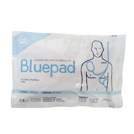 Eletrodo Pás para Desfibrilação Bluepad 1