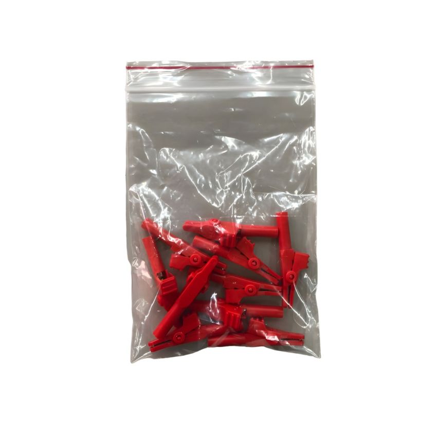 Adaptador Jacare Ecg Pino Banana 4mm - Com 10 Unids