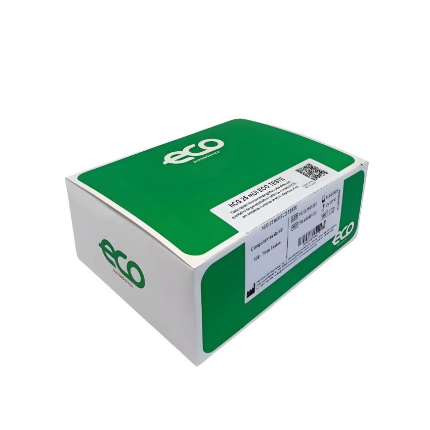 Teste HCG 100 Tiras 25Mui - Eco Diagnostica