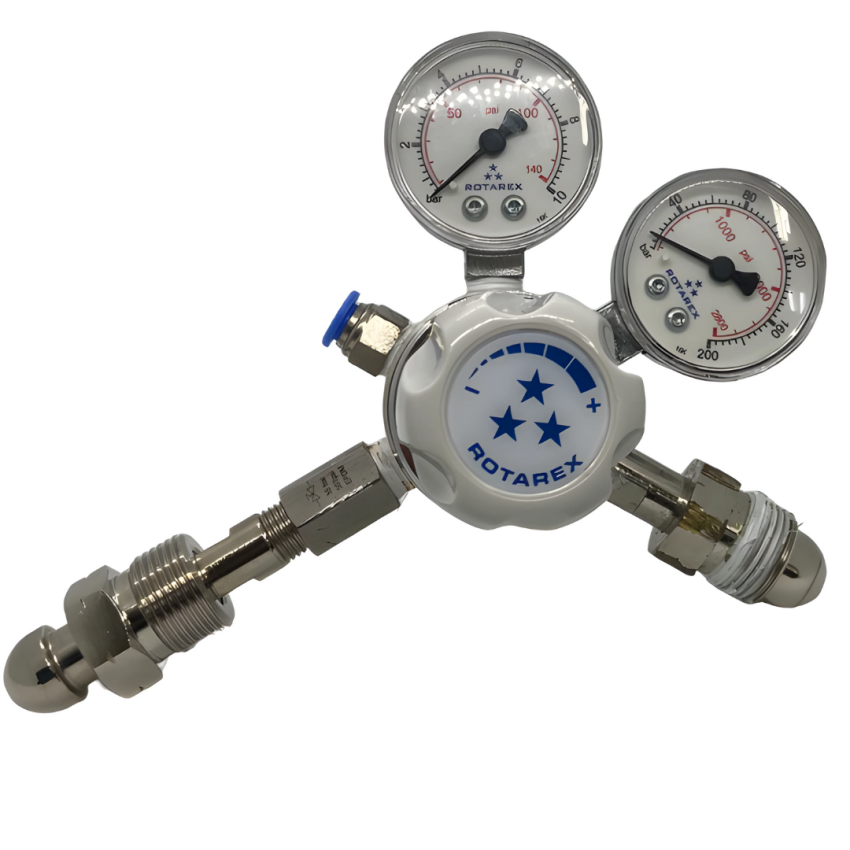 Regulador de Alta Pressão Duplo Estágio de Diafragma Rotarex