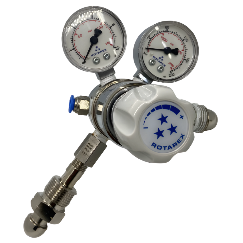 Regulador de Alta Pressão Duplo Estágio de Diafragma Rotarex