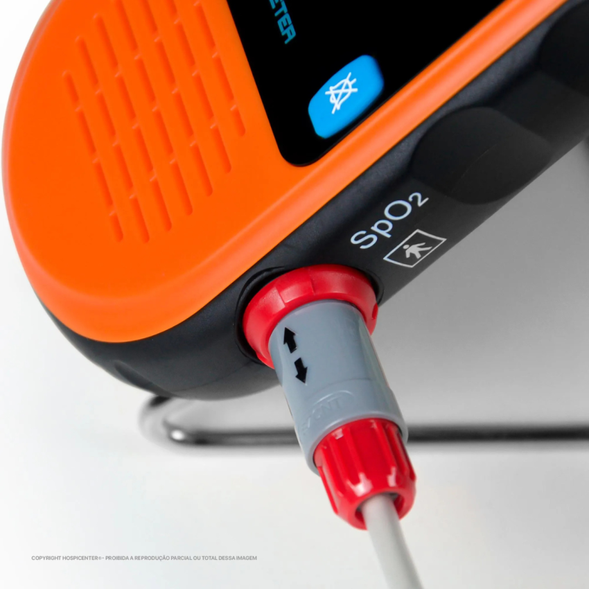  Kit Oximetro De Pulso Portatil Lepu Pc66b, acompanha sensor pediátrico e sensor neonatal 