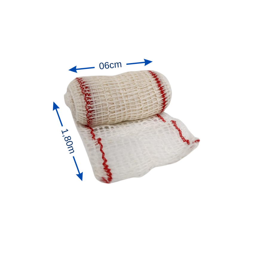 KIT 12 ATADURAS DE CREPOM 13 FIOS 06CMX1,80M-STD