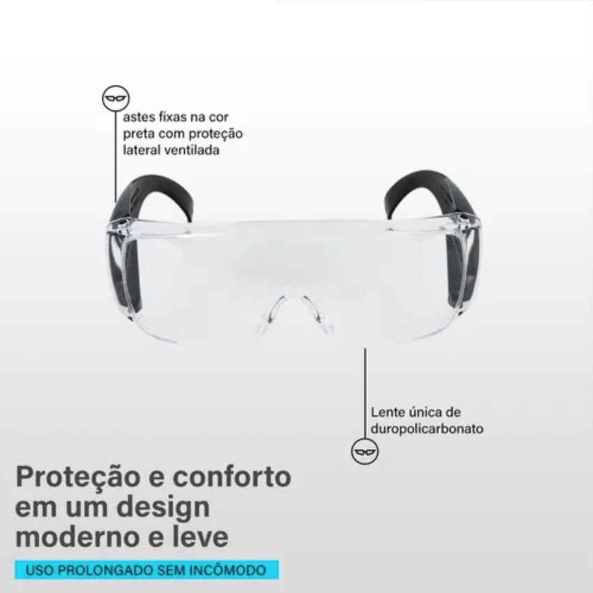 Óculos de Segurança Pro Vision - Haste Preta