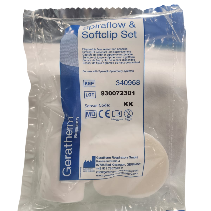 Sensor Bocal e Noseclip - Spiraflow & Softclip - para SPIROSTIK  unid