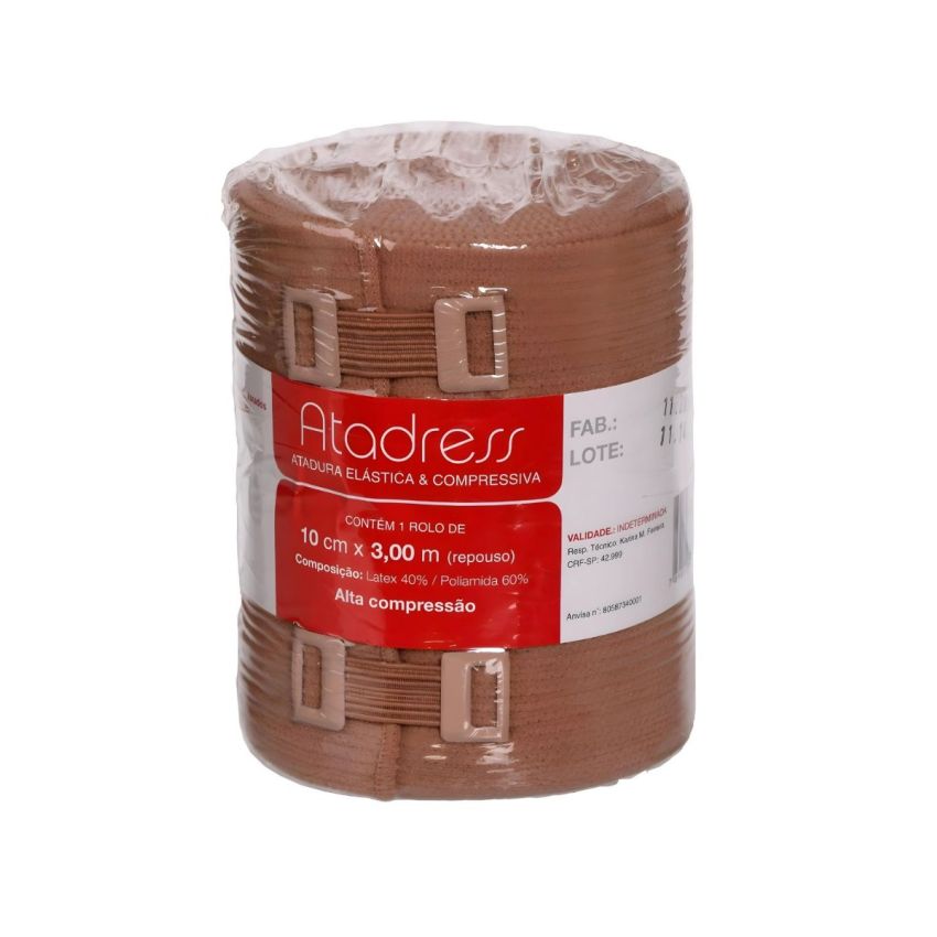 Atadura Elastica E Compressiva Atadress 10cm X 3,0m