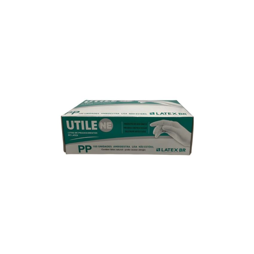 Luva De Latex Utile T. Pp Cx Com 100 Unids