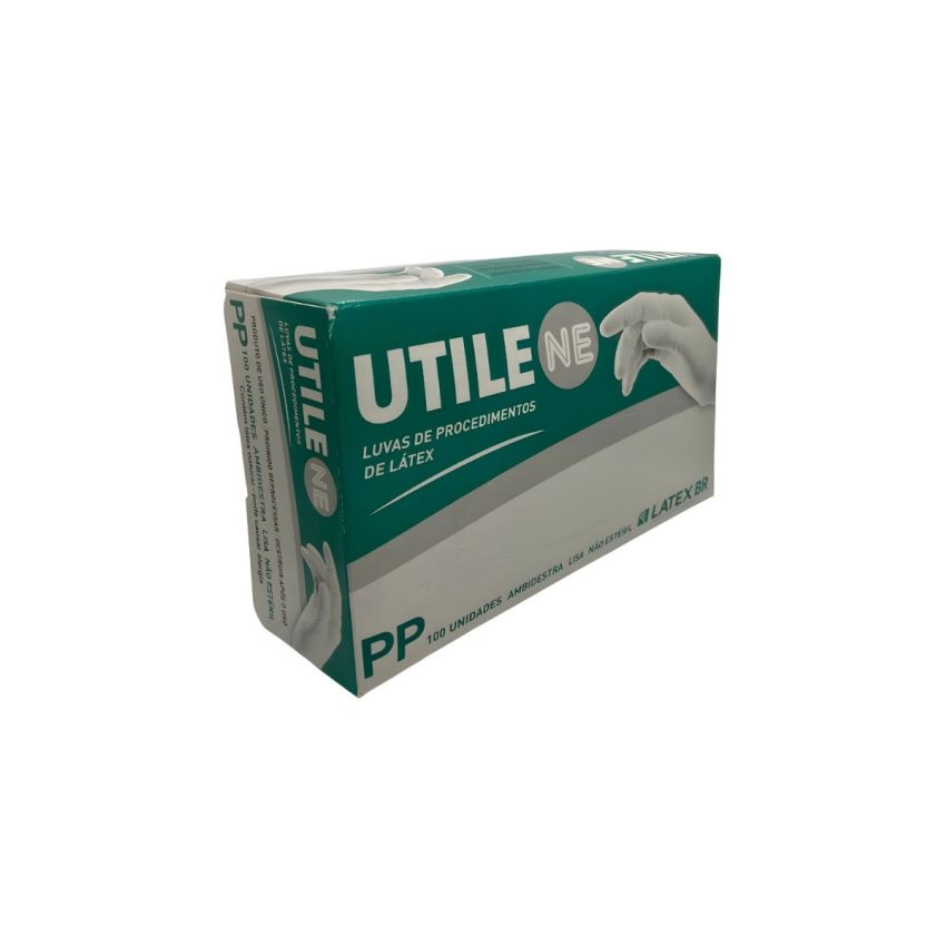 Luva De Latex Utile T. Pp Cx Com 100 Unids
